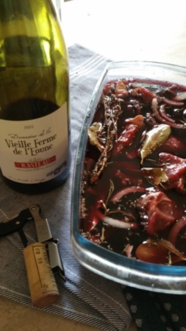 Een provençaalse stoofvleesschotel Een provençaalse stoofvleesschotel